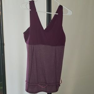 Lululemon Hustle and Bustle Plum Tank 10